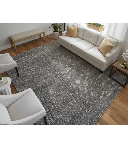 Feizy Dering Gray/Tan/Taupe T27T6042 8ft. x 10ft. Rect. Rug