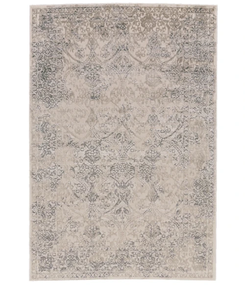 Feizy Prasad Vintage Distressed, Ivory/Gray/Black, 8' x 11' Area Rug
