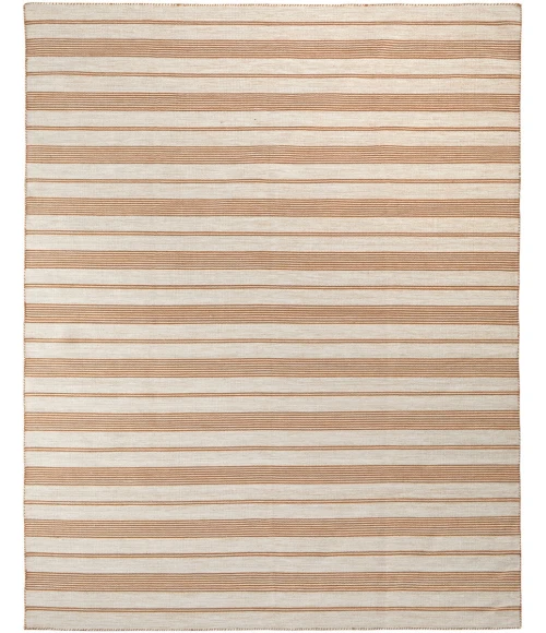 Feizy Duprine Casual Stripes, Ivory/Taupe/Brown, 8' x 11' Area Rug