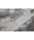 Feizy Micah Industrial Abstract, Silver/Gray/White, 3'-11" x 6' Accent Rug