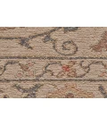 Feizy Amherst Classic Bordered, Tan/Gray/Red, 3'-6" x 5'-6" Accent Rug