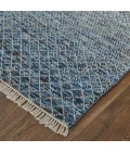 Feizy Branson Casual Solid, Blue/Ivory, 2' x 3' Accent Rug