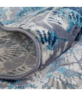 Feizy Indio Bohemian & Eclectic Diamond, Blue/Ivory/Gray, 2'-10" x 7'-10" Runner
