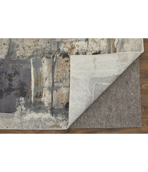 Feizy Clio Industrial Watercolor, Brown/Gray/Black, 2' x 3' Accent Rug