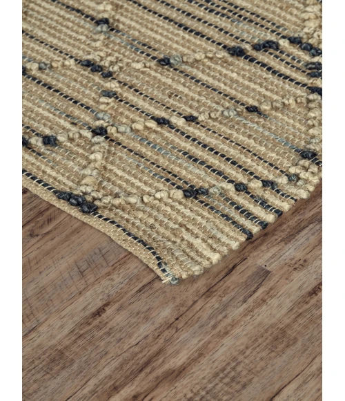 Feizy Orchid Bay NATURAL/CHARCOAL A228708F 7 ft. 9 in. X 9 ft. 9 in. Rectangle Rug