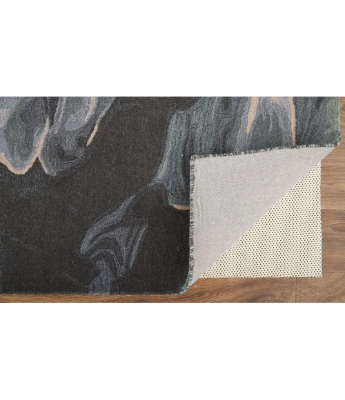 Feizy Amira Contemporary Watercolor Rug, Iceberg Green/Mist Blue, 2ft x 3ft Area Rug