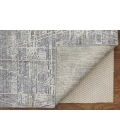 Feizy Eastfield Casual Abstract, Gray, 8' x 8' Round Rug