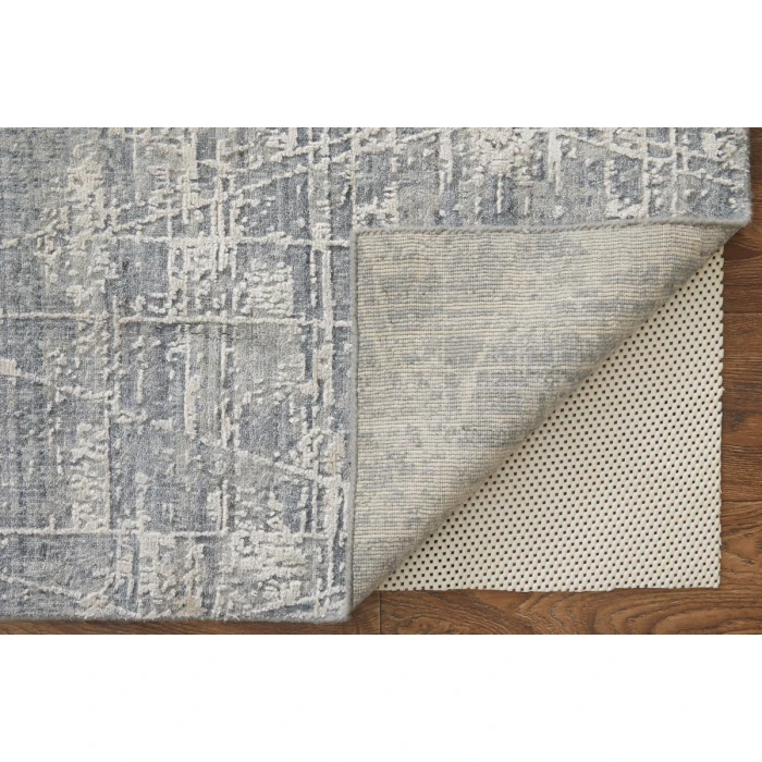 Feizy Eastfield Casual Abstract, Gray, 8' x 8' Round Rug