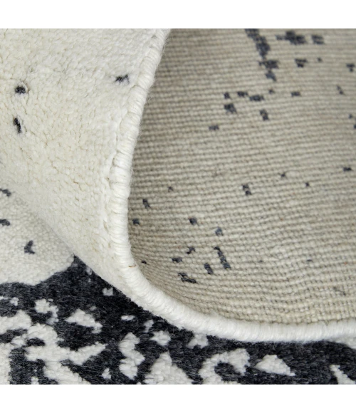 Feizy Coda Industrial Abstract, Black/White, 2' x 3' Accent Rug