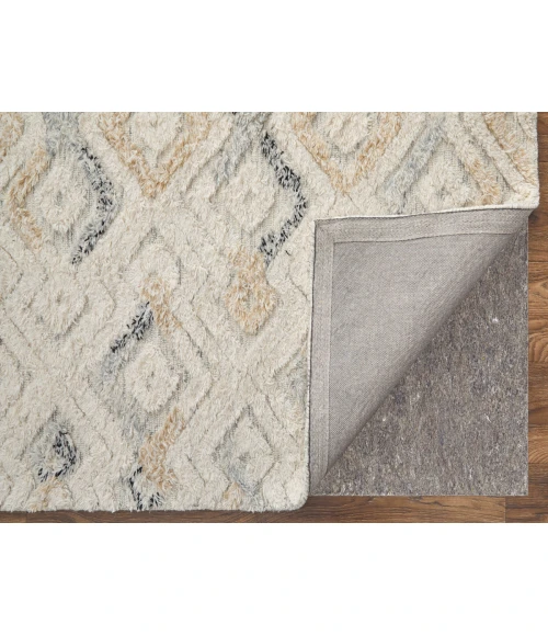 Feizy Anica IVORY/BLUE ANC8004F 6 ft. X 9 ft. Rectangle Rug