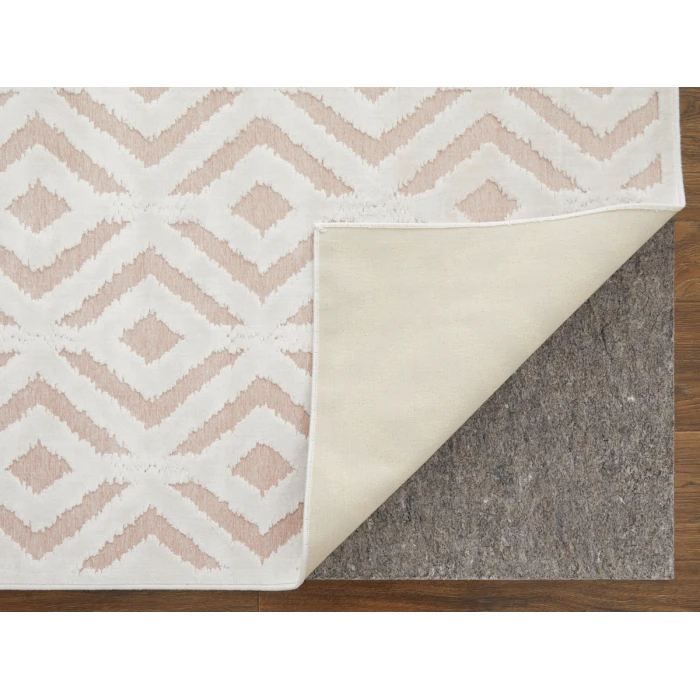 Feizy Saphir Mira BLUSH/WHITE 6803490F 9 ft. 8 in. X 12 ft. 7 in. Rectangle Rug