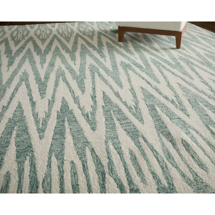Feizy Wallace Blue/White WAL8A40F 10 ft. X 14 ft. Rect. Rug