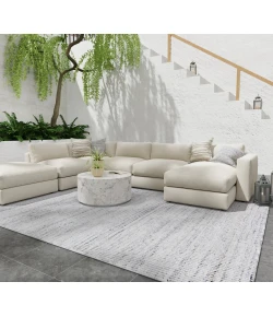 Feizy Limerick Gray/White T37T8022 9ft. x 12ft. Rect. Rug