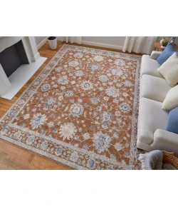 Feizy Pasha TERRACOTTA/IVORY PAS39M7F 9 ft. 0 in. X 12 ft. 8 in. Rectangle Rug