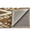 Feizy Wallace Brown/White WAL8A43F 5 ft. X 8 ft. Rect. Rug