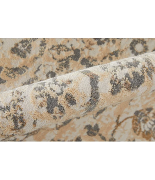 Feizy Celene Casual Bordered, Ivory/Tan/Gray, 10' x 14' Area Rug