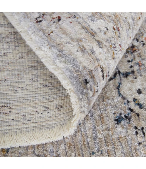 Feizy Caprio Taupe/Ivory/Gray 9203958F 7ft.10in. x 10ft. Rect. Rug