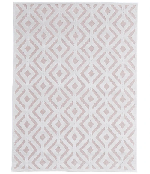 Feizy Saphir Mira BLUSH/WHITE 6803490F 9 ft. 8 in. X 12 ft. 7 in. Rectangle Rug