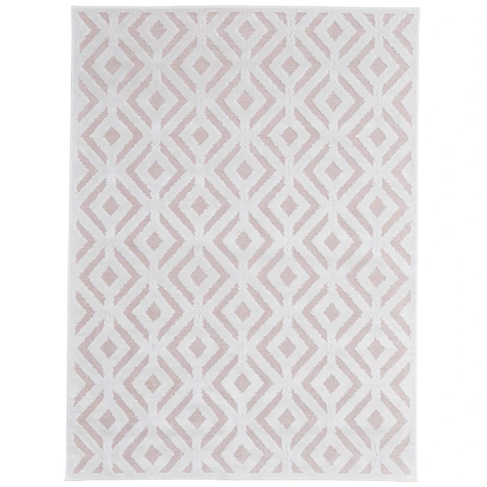 Feizy Saphir Mira BLUSH/WHITE 6803490F 9 ft. 8 in. X 12 ft. 7 in. Rectangle Rug