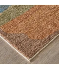 Feizy Pearson Blue/Ivory/Orange PRS39SDF 2ft. x 3ft. Accent Rug Rug