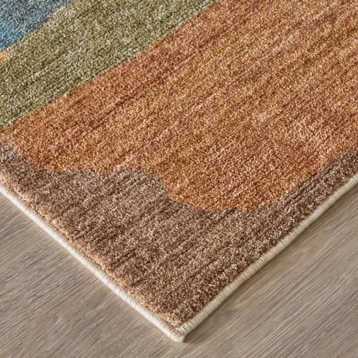 Feizy Pearson Blue/Ivory/Orange PRS39SDF 2ft. x 3ft. Accent Rug Rug