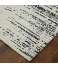 Feizy Coda Industrial Abstract, Black/White, 2' x 3' Accent Rug