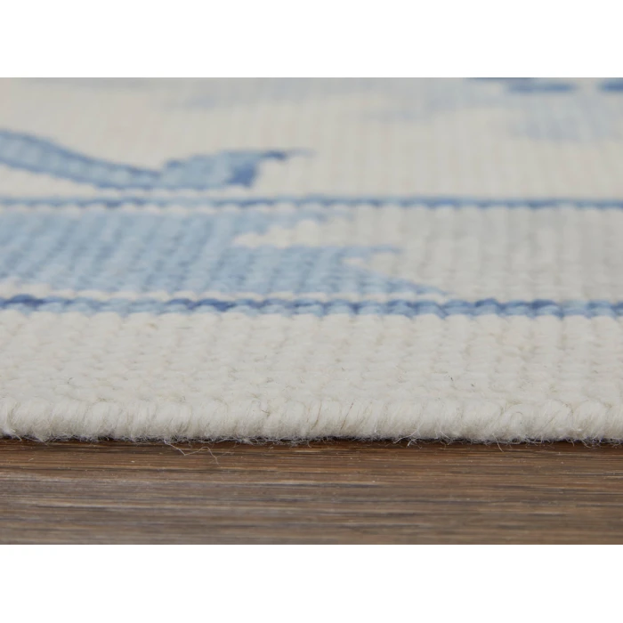 Feizy Karina IVORY/BLUE 90969G7F 12 ft. X 15 ft. Rectangle Rug