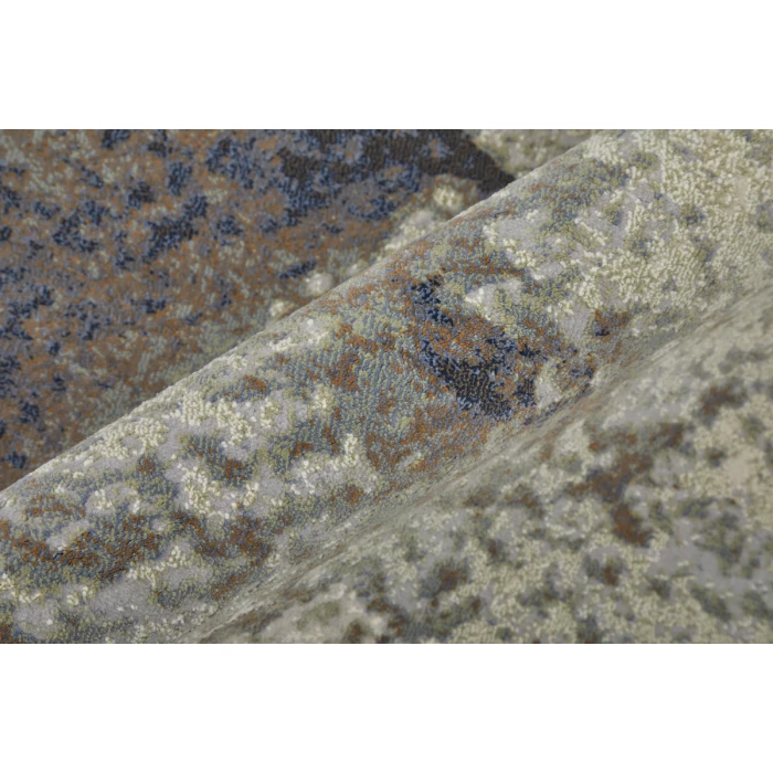 Feizy Clio Industrial Abstract, Taupe/Brown/Black, 5' x 7'-6" Area Rug