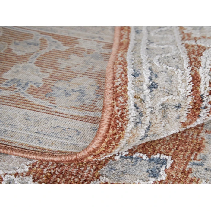 Feizy Pasha TERRACOTTA/IVORY PAS39M7F 9 ft. 0 in. X 12 ft. 8 in. Rectangle Rug