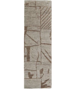 Feizy Sutton Tan/Orange T05T6003 2ft.6in. x 8ft. Rect. Rug