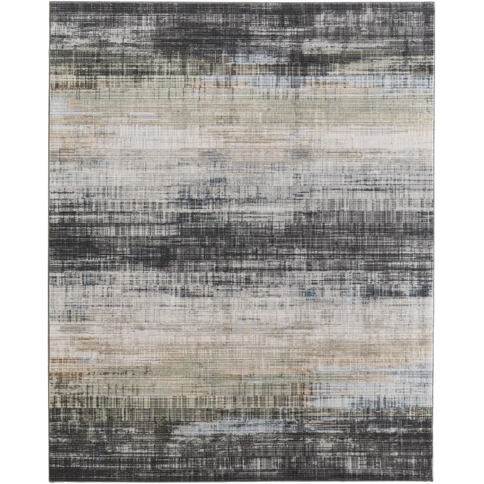 Feizy Greenwich Green/Black/Ivory GRW39U2F 7ft.10in. x 10ft.3in. Rect. Rug