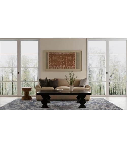Feizy Wallace Blue/Ivory WAL8A39F 5 ft. X 8 ft. Rect. Rug