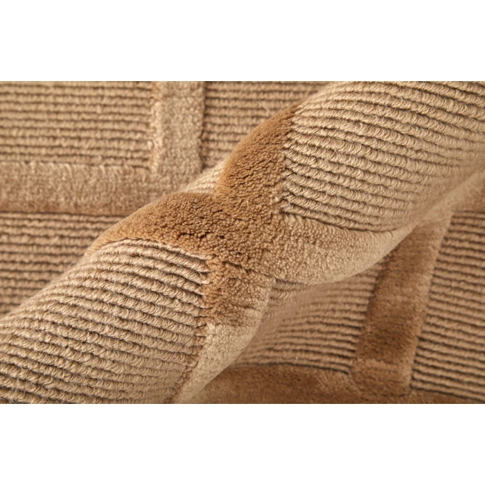 Feizy Channels Tan 2877278F 9ft.6in. x 13ft.6in. Rect. Rug
