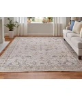 Feizy Pasha IVORY/BLUE PAS39M4F 7 ft. 10 in. X 10 ft. 3 in. Rectangle Rug