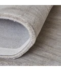Feizy Luna Casual Solid, Gray/Ivory, 9'-6" x 13'-6" Area Rug