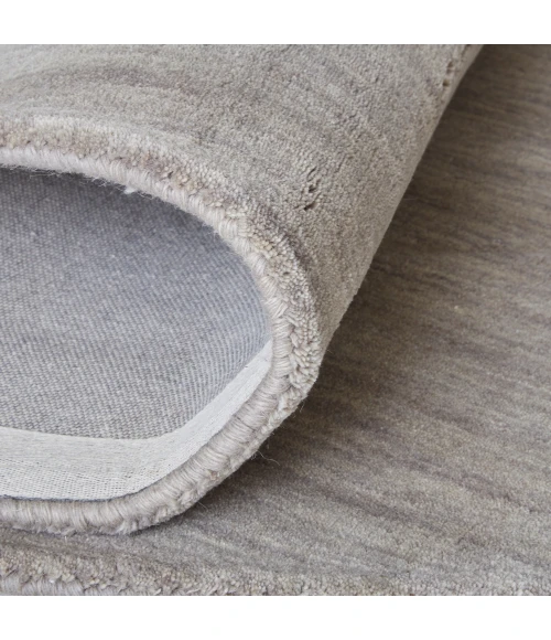 Feizy Luna Casual Solid, Gray/Ivory, 9'-6" x 13'-6" Area Rug