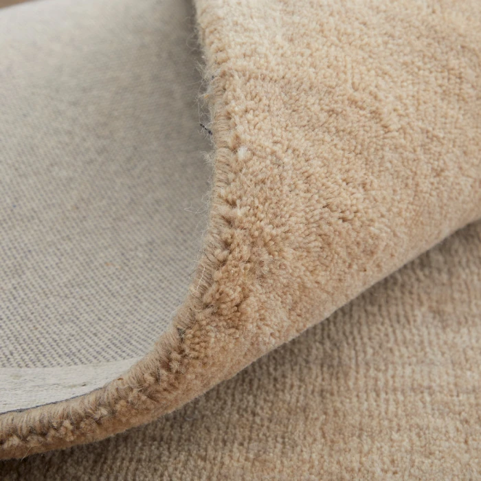 Feizy Luna Casual Solid, Tan, 10' x 10' Round Rug