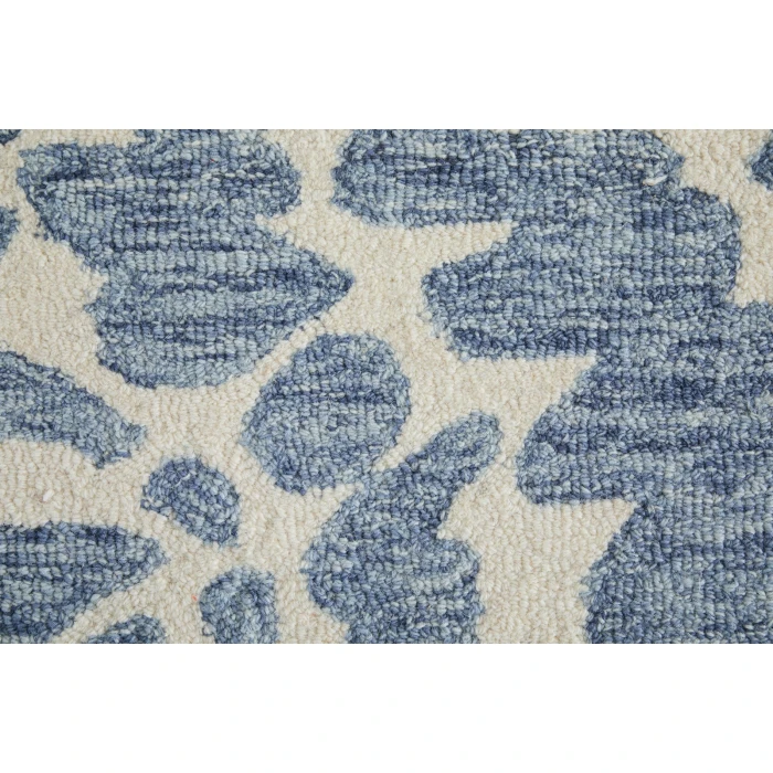 Feizy Wallace Blue/Ivory WAL8A39F 5 ft. X 8 ft. Rect. Rug