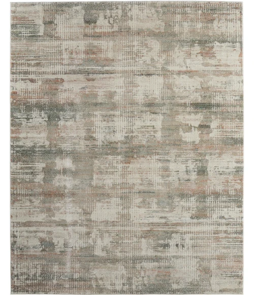Feizy Eden Ivory/Gray/Green EDN39QWF 6ft.4in. x 9ft.2in. Rect. Rug