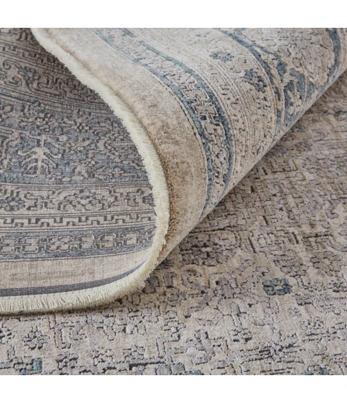 Feizy Marquette Rustic Persian Farmhouse Rug, Warm Gray/Blue, 5ft x 7ft - 2in Area Rug