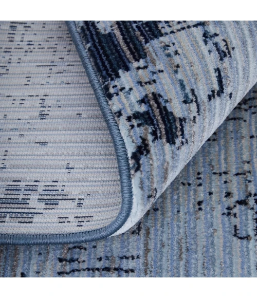 Feizy Sonora Blue/Black SNR39PLF 9 ft. 0 in. X 12 ft. 8 in. Rect. Rug
