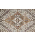 Feizy Percy Vintage Medallion Area Rug, Terracotta/Country Blue, 5ft-3in x 7ft-6in
