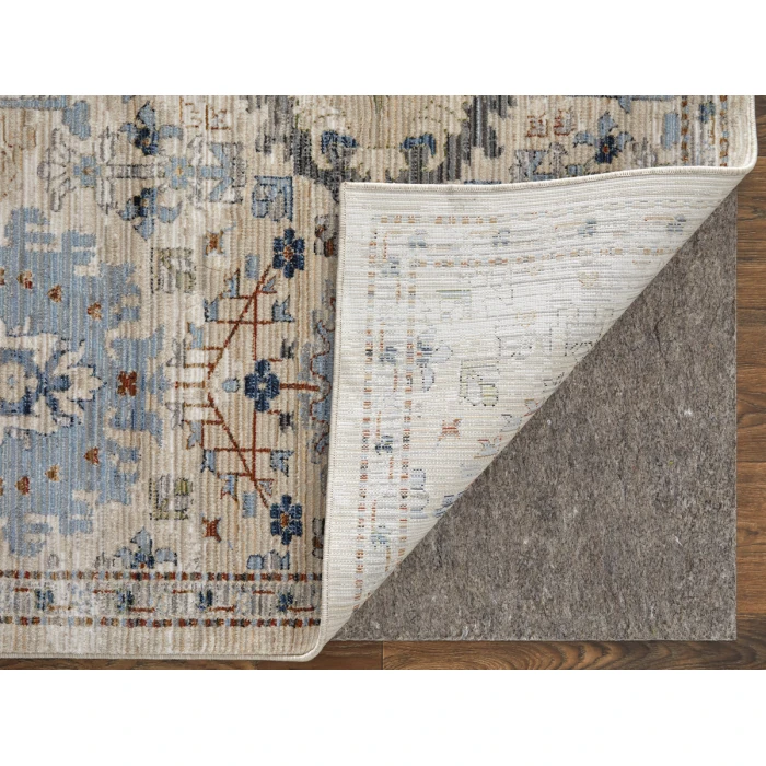 Feizy Melrose BEIGE/MULTI MEL39P5F 5 ft. X 7 ft. 6 in. Rectangle Rug