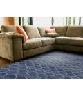 Feizy Prentiss Classic Geometric, Blue/Gray, 9' x 12' Area Rug
