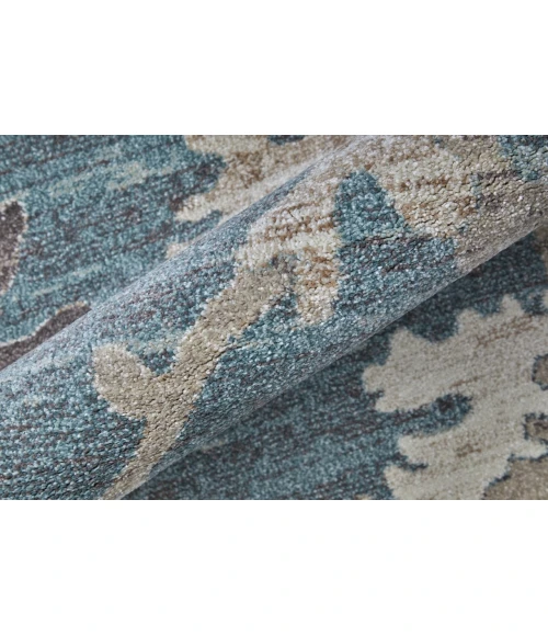 Feizy Dartmouth Blue/Ivory/Pink DRT39QMF 7 ft. 9 in. X 10 ft. Rect. Rug