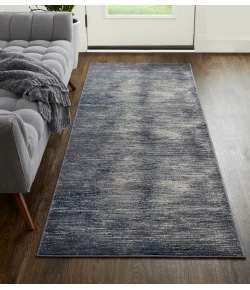 Feizy Indio 39GXF NAVY/BLUE Area Rug 2 ft. 10 in. X 7 ft. 10 in. Runner