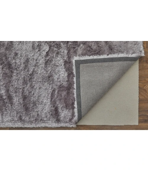 Feizy Indochine Luxury & Glam Solid, Purple, 8' x 8' Round Rug