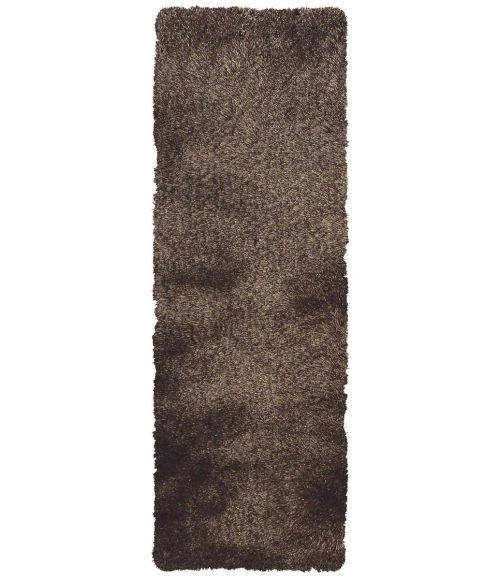 Feizy Indochine Luxury & Glam Solid, Brown/Taupe, 2'-6" x 6' Runner