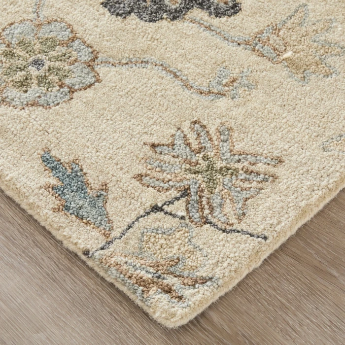 Feizy Springfield Ivory/Tan/Gray SPF8A48F 9ft. x 12ft. Rect. Rug