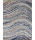 Feizy Edgemont Casual Abstract, Blue/Gray/Orange, 10' x 14' Area Rug